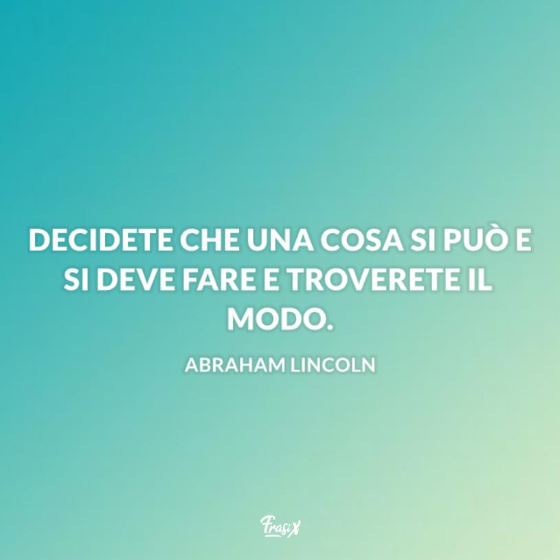 Frasi raggiungere un obiettivo lincoln Sfondo color tiffany
