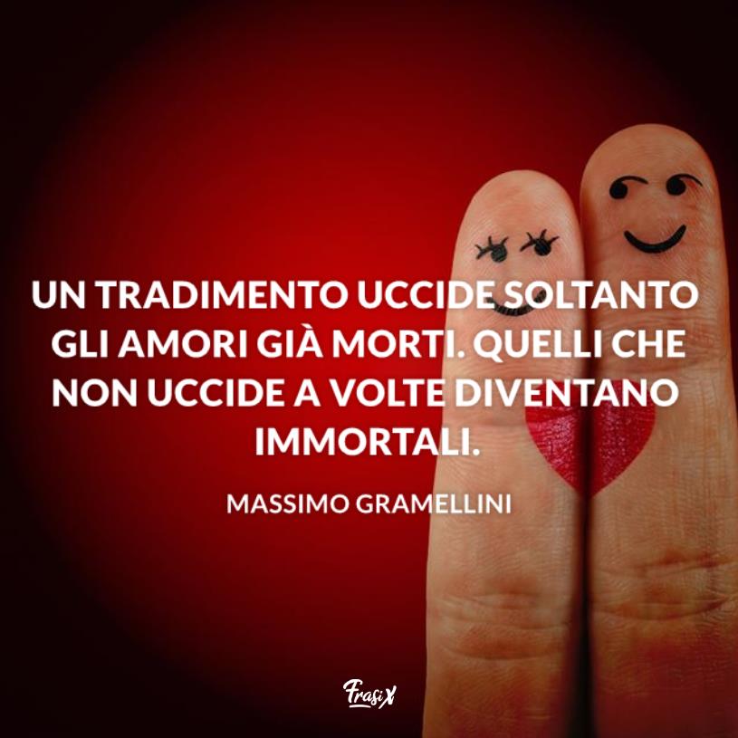 Frasi tradimento gramellini Dita disegnate con volti innamorati