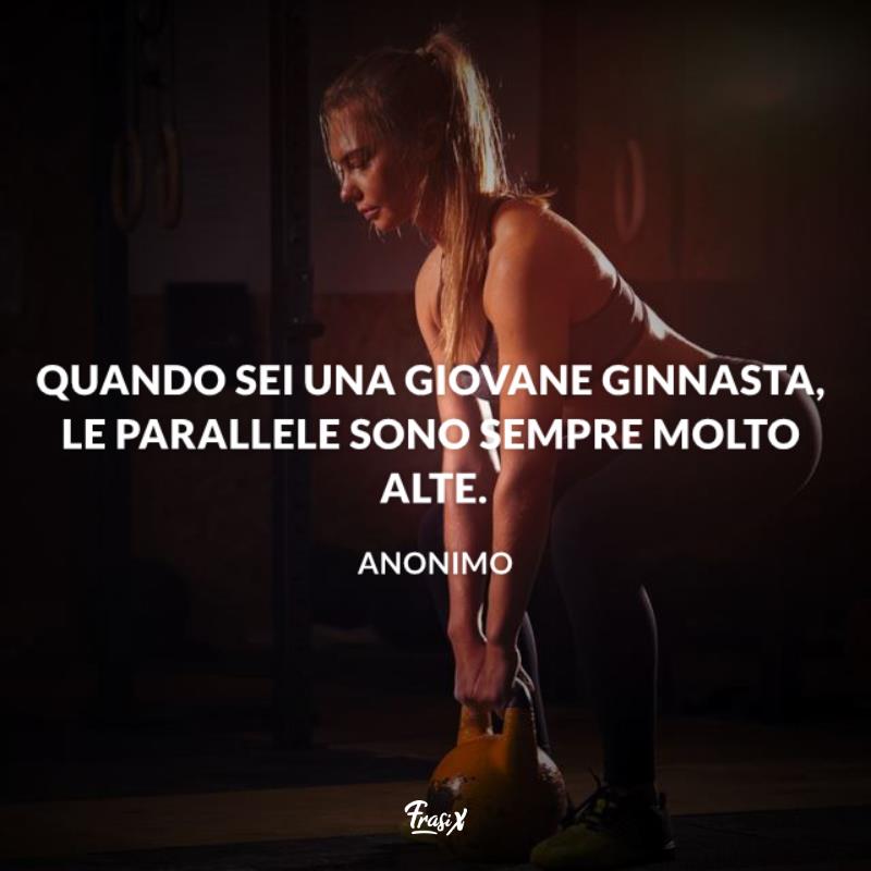 Frasi ginnastica artistica parallele Immagine con citazione sulle parallele per frasi sulla ginnastica artistica
