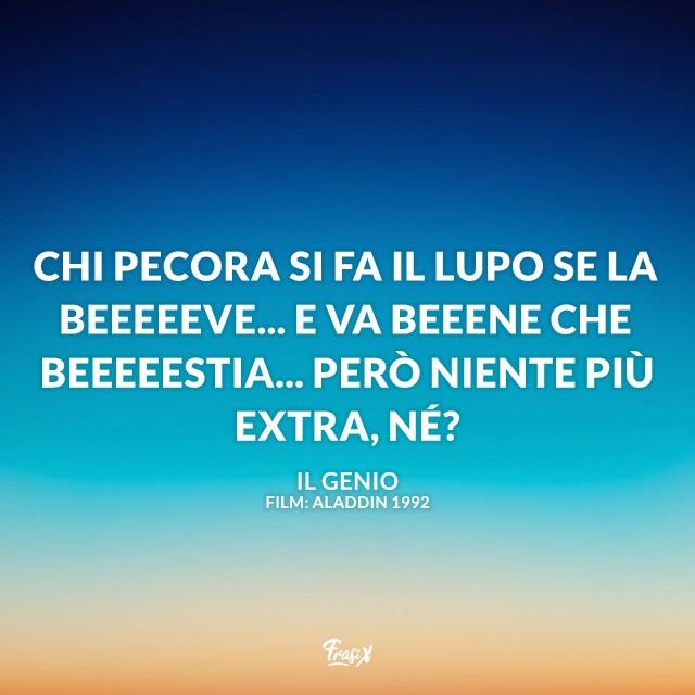 Frase del Genio di Aladdin Immagine con frase del Genio di Aladdin