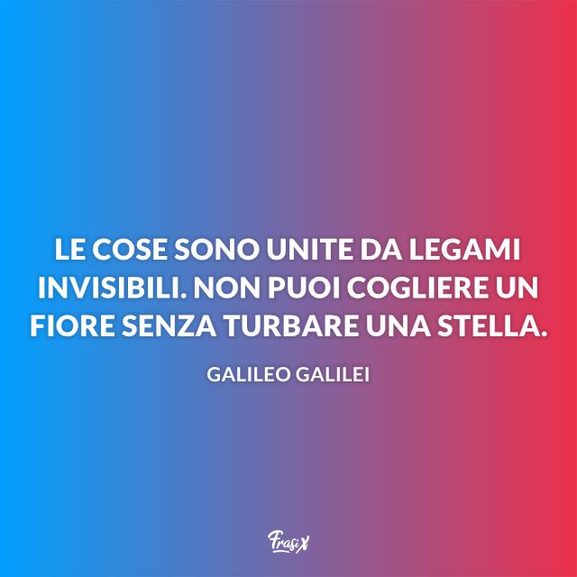 Frasi natura Le cose sono unite da legami invisibili