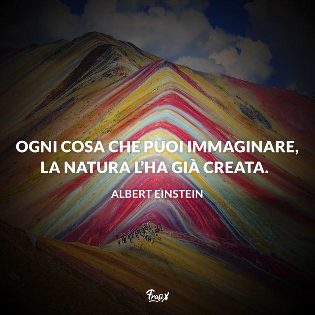 Frasi natura Ogni cosa che puoi immaginare, la natura l’ha già creata.