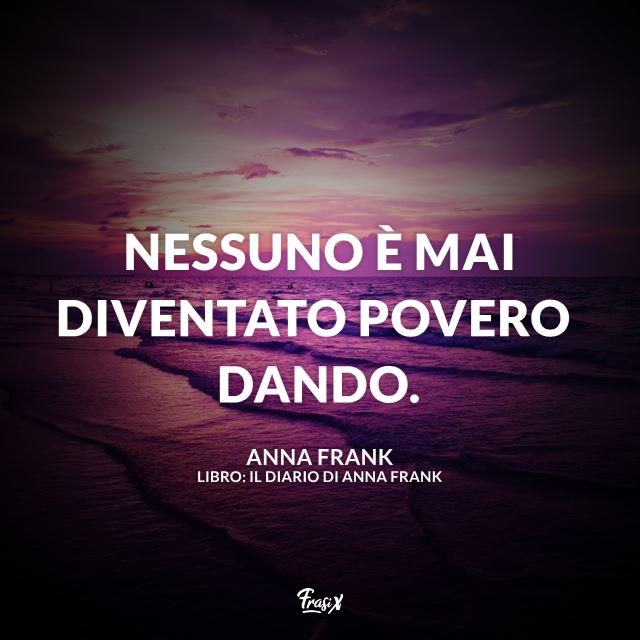 Frase di Anna Frank Immagine con frase di Anna Frank