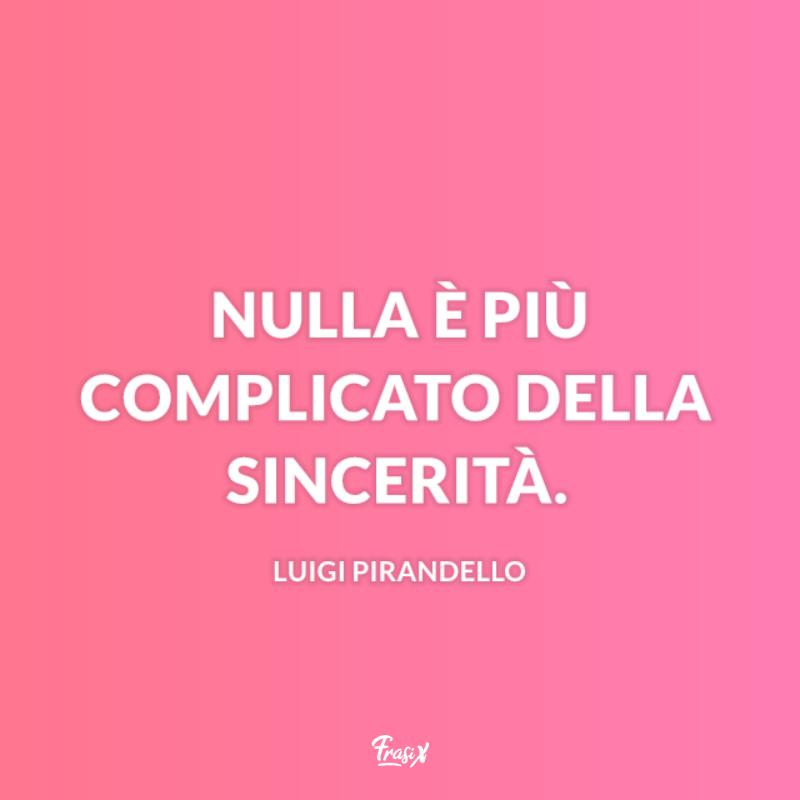 Frasi Pirandello sincerità Sfondo rosa