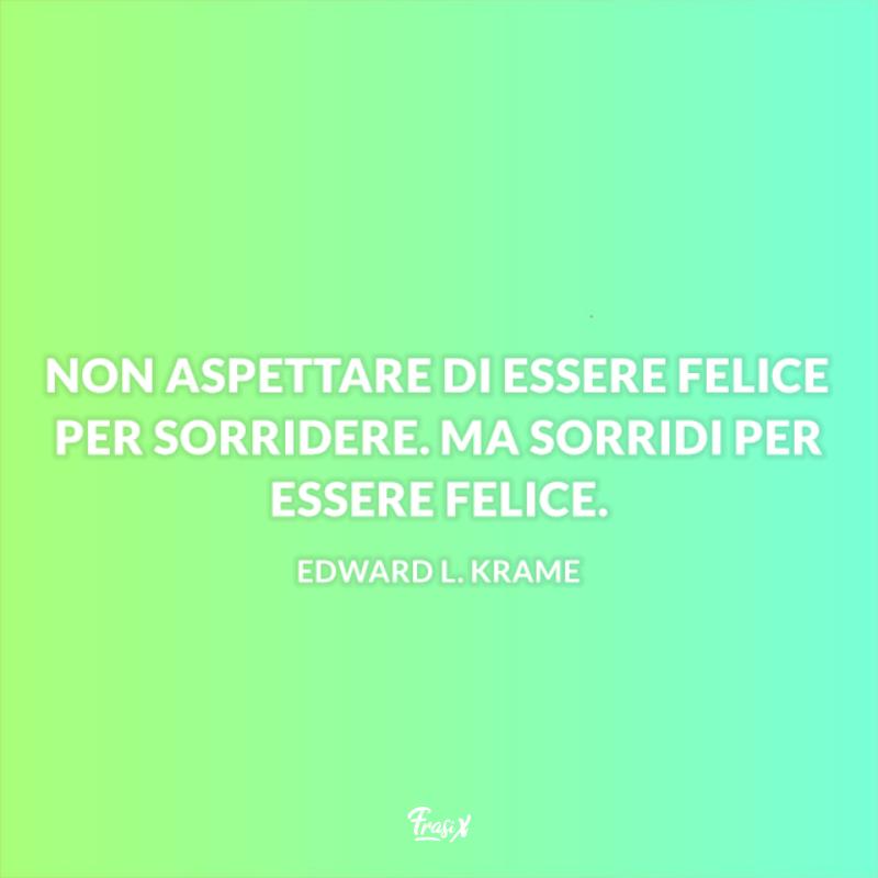 Frasi sul sorriso krame Sfondo verde