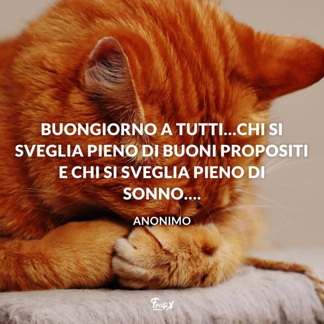 Buongiorno a tutti Buongiorno a tutti…chi si sveglia pieno di buoni propositi e chi si sveglia pieno di sonno….