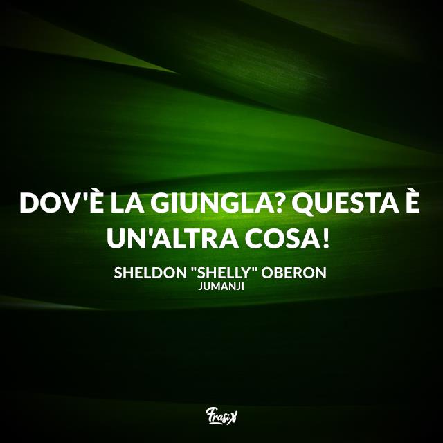 Frasi Jumanji Dov'è la giungla? Questa è un'altra cosa!