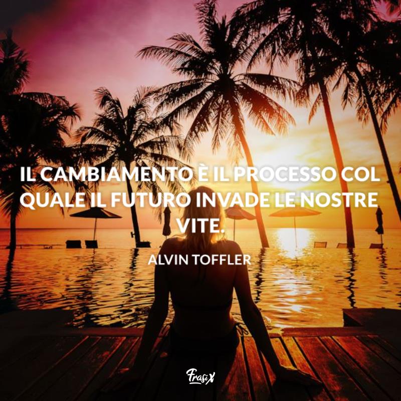 Frasi sulla vita nuova toffler Ragazza seduta su un pontile osserva il tramonto al mare