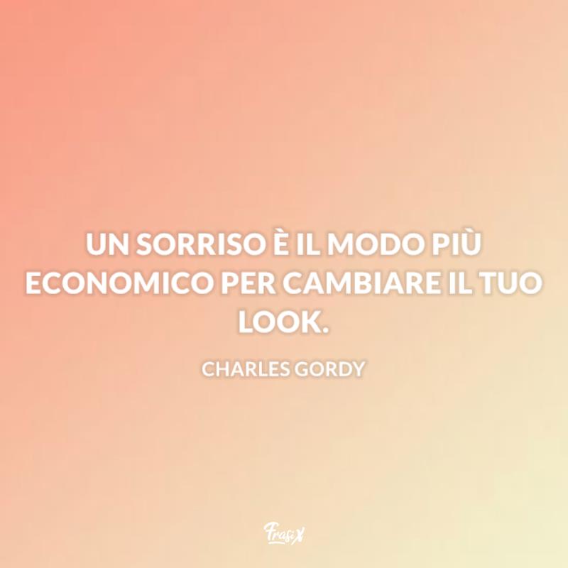 Frasi sul sorriso Gordy Sfondo rosa pallido