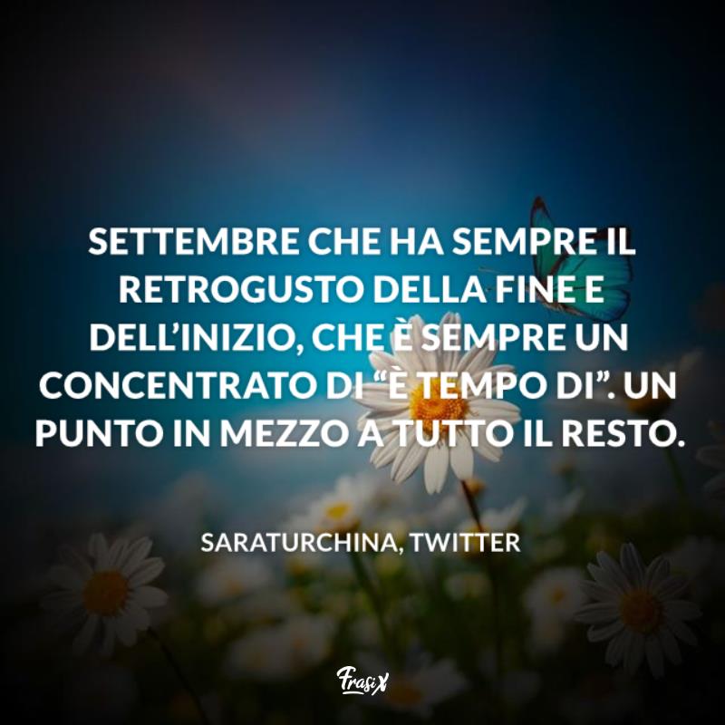 Frasi su settembre twitter Margherite con una farfalla tra i petali