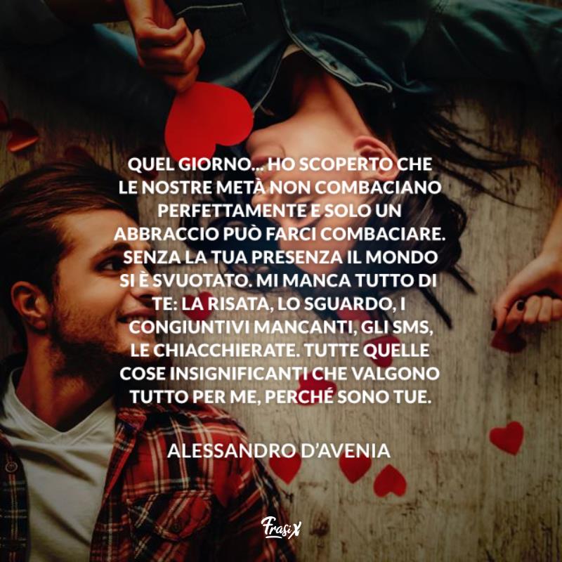 Frasi per dire mi manchi avenia Coppia si guarda sorridendo
