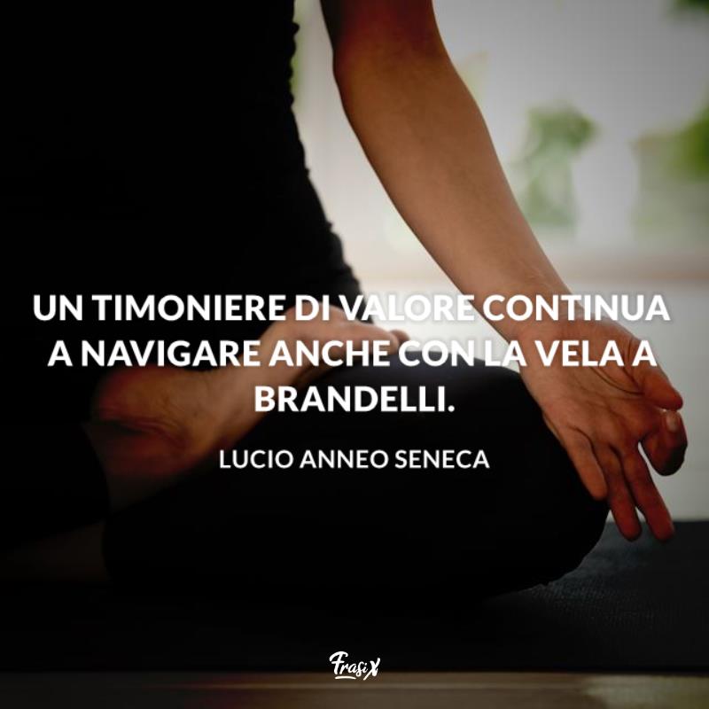 Frasi Seneca timoniere Ragazza in posizione di meditazione