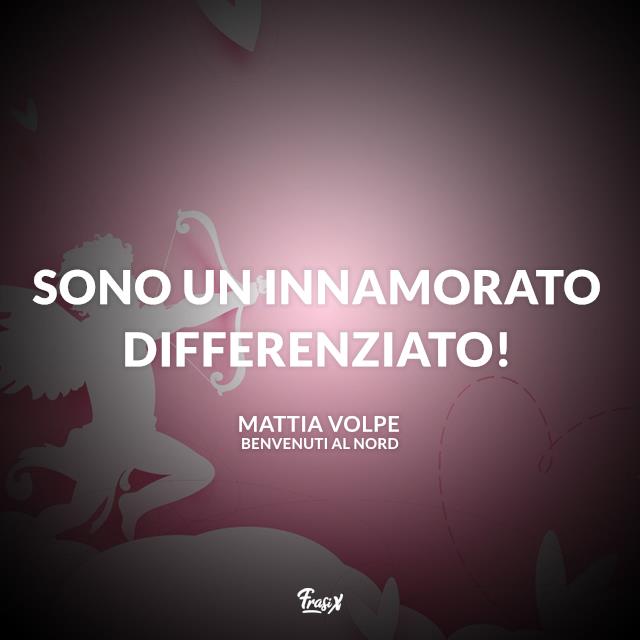Frasi Benvenuti al Nord Sono un innamorato differenziato!