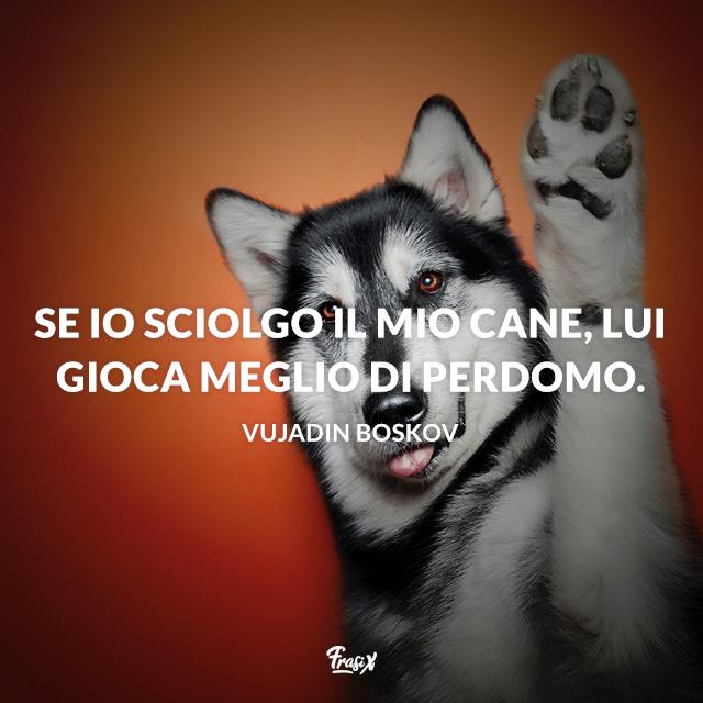 Frasi celebri Boskov Se io sciolgo il mio cane, lui gioca meglio di Perdomo.