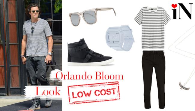 Look casual per uno stile come l'attore Orlando Bloom Il look low cost per avere uno stile casual come Orlando Bloom