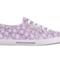 Superga sneakers con fantasia a fiori viola e bianchi con suola classica di gomma