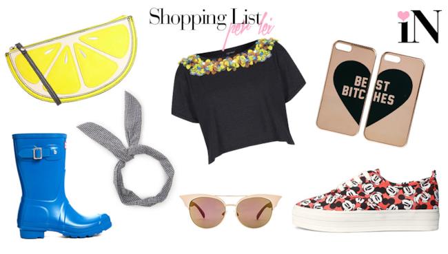 Shopping list della settimana per lei con tanti accessori low cost La shopping list dai prezzi low cost