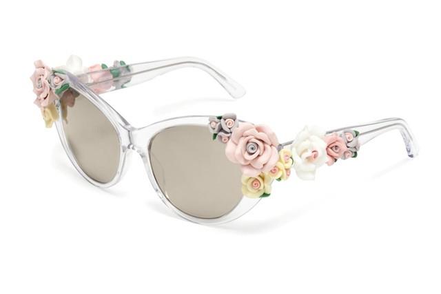 Estate 2014: occhiali da dole con finiture a fiori