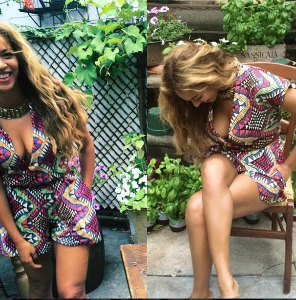 Beyoncé indossa un look con fantasie africane