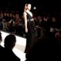 Abito nero con plissè by Sarli Couture presentato ad ALTAROMA 2014