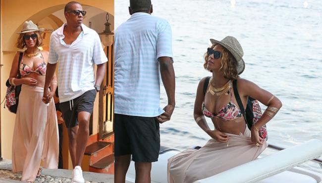 Beyonce in bikini a Portofino Il look di Beyoncé a Portofino, settembre 2014