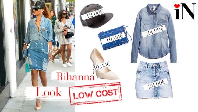 Look low cost in jeans per essere come Rihanna