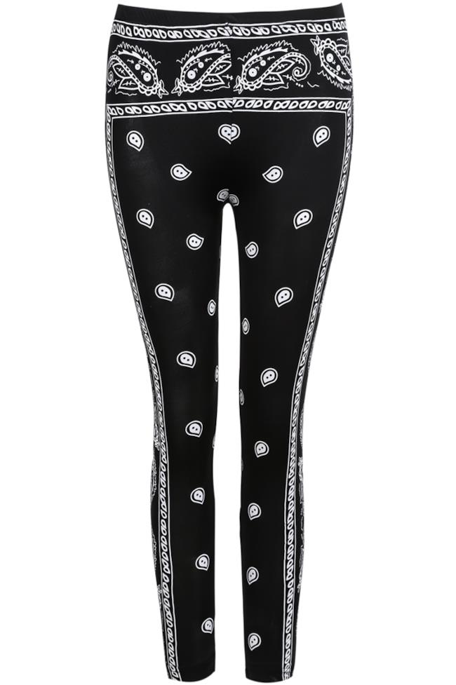 Leggings con trama in stile bandana per la shopping list della settimana