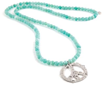 Collana in Amazzonite calma con simbolo in argento di Jack & Co
