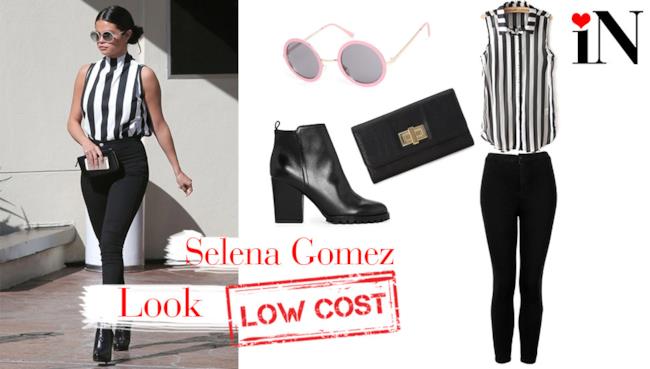Selena Gomez con un look bon-ton dai prezzi low cost