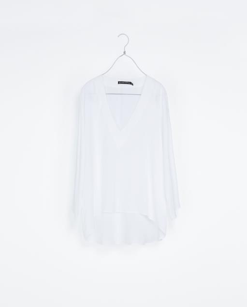 Camicia di Zara per un look alla Kim Kardashian per l'estate 2014