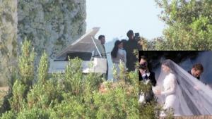 Kanye West and Kim Kardashian wedding pictures 