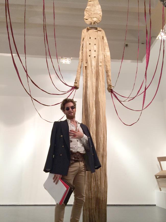L'opera di Antonio Marras all'inaugurazione della mostra