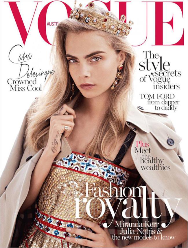Cara Delevingne cover magazine di Vogue