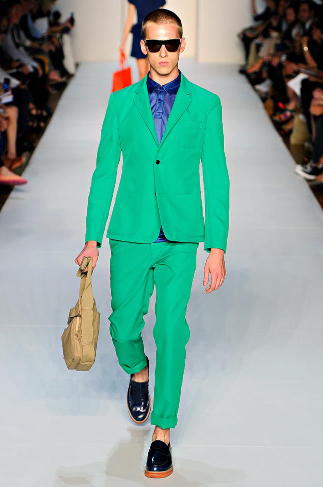 Look color blocking uomo