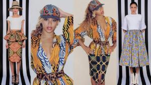 Il look di Beyoncé con stampe africane di Demestiks New York