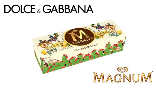 Magnum festeggia il 25th anniversary e collabora con Dolce & Gabbana per personalizzare la scatola La nuova scatola del Magnum personalizzata dai due stilisti siciliani Dolce & Gabbana