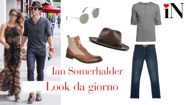 Ian Somerhalder indossa un look da giorno L'outfit da giorno di Ian Somerhalder