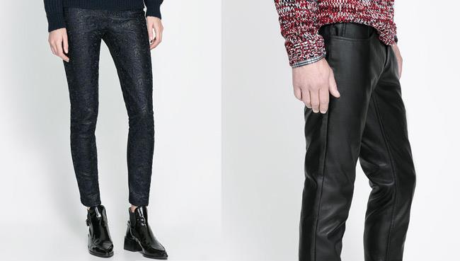 Pantaloni in pelle da indossare durante la Milano Fashion Week 2014