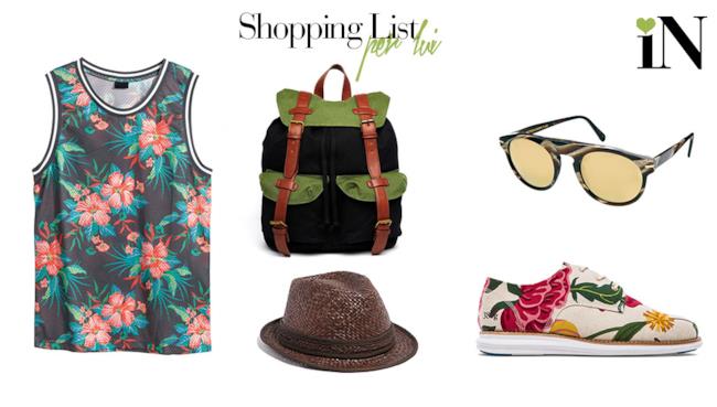 La top 5 della shopping list per per lui dell'estate 2014 Shopping list per lui della settimana per la summer 2014
