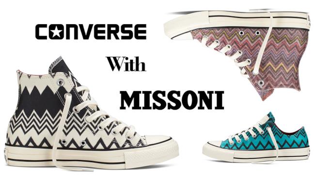 Converse incontra Missoni per la collezione autunno inverno 2014 La nuova collezione di Coverse by Missoni