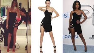 Il vestito di Anthony Vaccarello sta diventando il più conteso dalla star di tutto il mondo