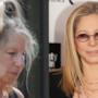 Barbara Streisand prima senza trucco e poi truccata sul red carpet