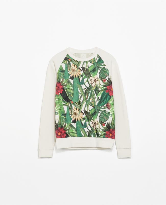 Maglia a fiori di Zara