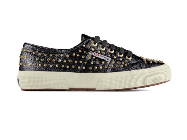 superga bianche con borchie