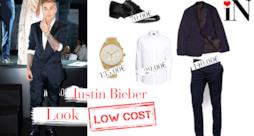 Il look in abito da sera di Justin Bieber low cost