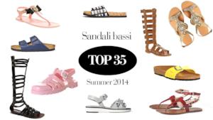 La top 35 dei migliori sandali bassi da donna per l'estate 2014