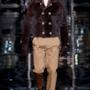 Milano Fashion Week uomo 2014 per Versace in fur coat