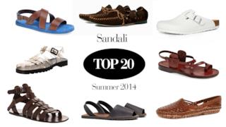 Top 20 dei sandali da uomo must have per l'estate 2014