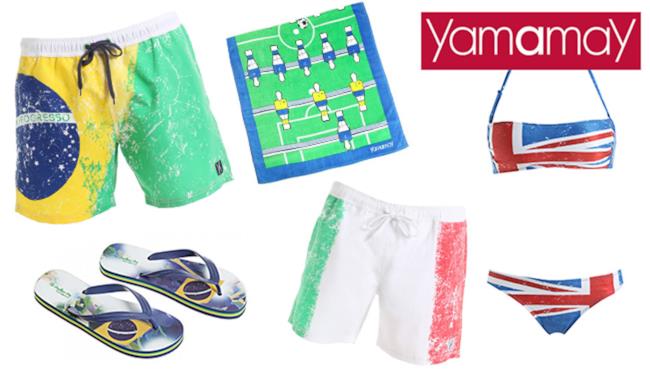 Yamamay presenta la capsule collection per i Mondiali di Calcio 2014 Yamamay crea una collezione per la FIFA World Cup da indossare durante l'estate 2014