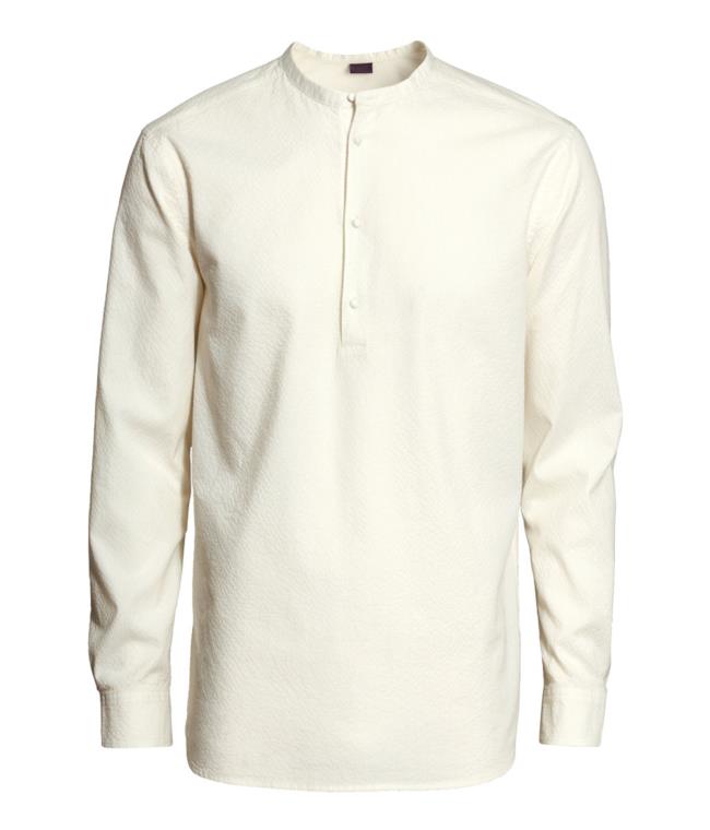 Camicia di H&M bianca in cotone per un outfit low cost